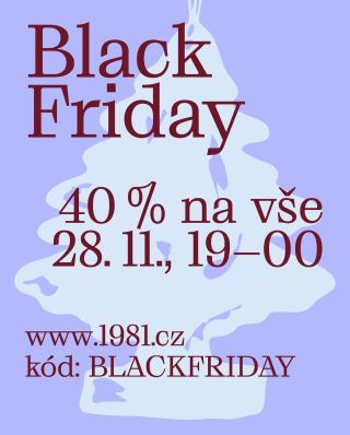 Dnes přesně v 19:00 spouštíme online Black Friday slevu, která poběží jen do půlnoci. ⏰ 5 hodin ~ přes 800 kousků ~ 40 %...