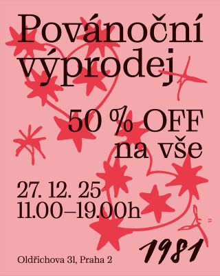 ❤️‍🔥 První povánoční sobota, plný obchod kousků a 50 % off na vše. Těšíme se na vás 🎄✨ 27.12., 11–19 | Oldřichova 31